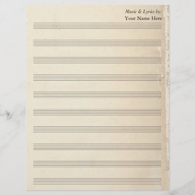 Vieux Livre vintage Vieux Livre Vierge Musique 10  (Devant)