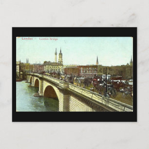 Vieux Londres Carte postale - London Bridge