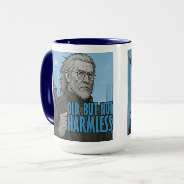 Vieux mais pas inoffif Mug de Samouraï Cyberpunk  (Devant gauche)