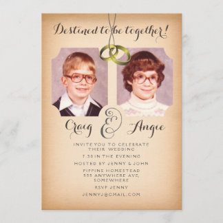 Vieux Mariage Photos Invitation photo