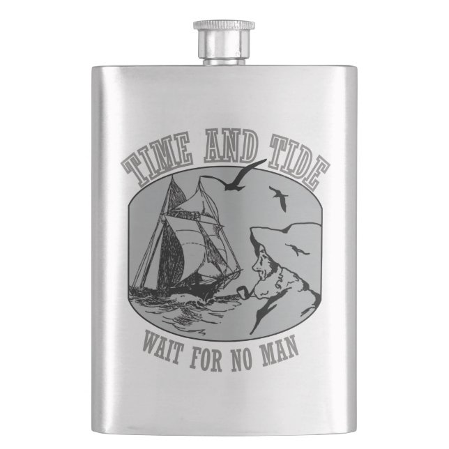 Vieux marins Temps et Marée classique Flacon (devant)
