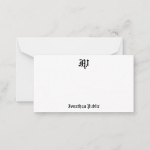 Vieux modèle anglais de monogramme de Calligraphed