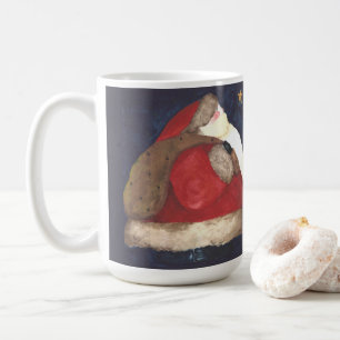 Vieux Monde Père Noël Mug - Bleu