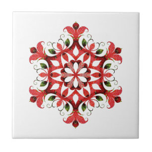 Vieux Monde Vintage Pays Rouge Design Carreaux en