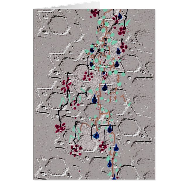 VIEUX MUR DE CARTE AVEC LA VIGNE (Devant)
