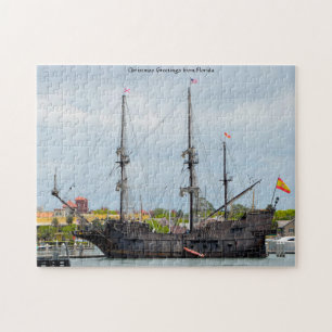 Vieux navire galion Floride. Puzzle