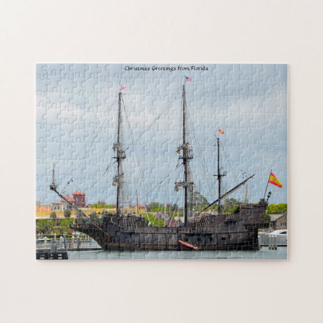 Vieux navire galion Floride. Puzzle (Horizontal)