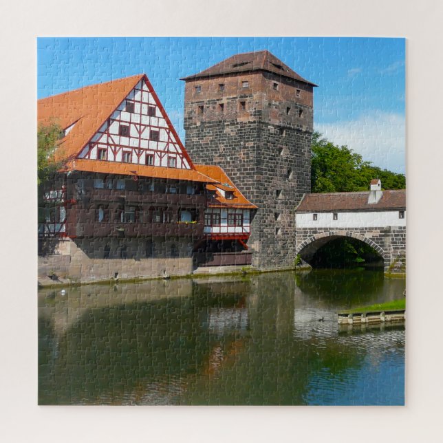 Vieux Nuremberg Allemagne. Puzzle (Vertical)