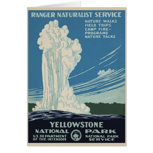 Vieux Old Faithful dans le parc national de Yellow (Devant)