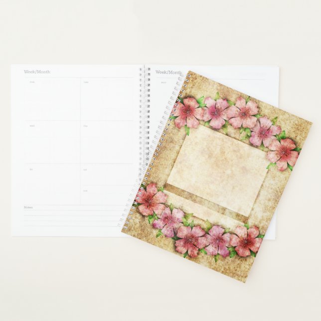 Vieux papier peint floral (Devant avec enveloppe)