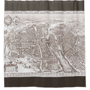 Vieux rideau en douche de Paris France 1618 de