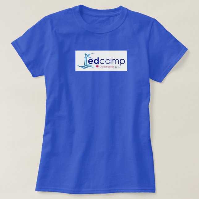 Vieux Saybrook T-shirt d'obscurité d'EdCamp (Design devant)