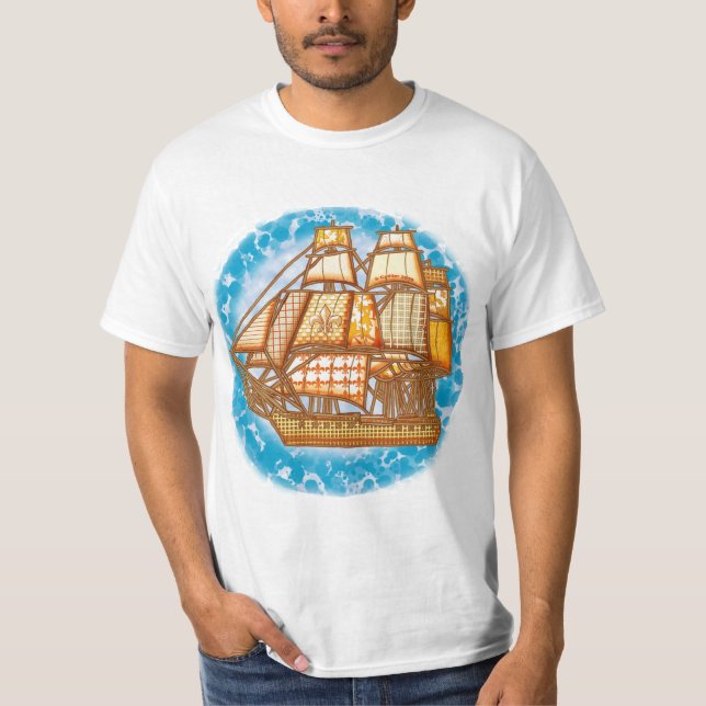 Vieux Ship t-shirts (Devant)