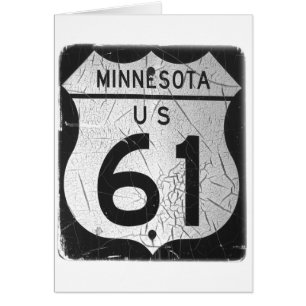 Vieux signe de la route 61