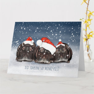 Vieux Sleepy, mais affamé Hippopotame Carte de Noë
