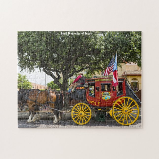 Vieux Stagecoach Texas. Puzzle (Horizontal)