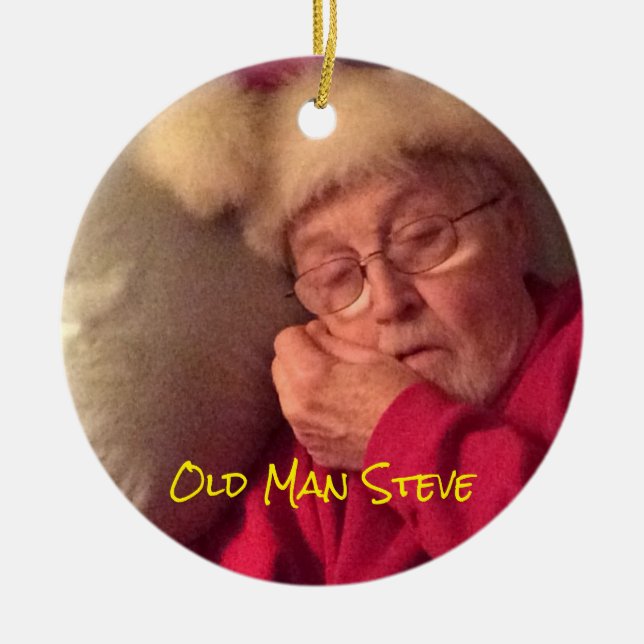 Vieux Steve Ornement de Noël (Devant)
