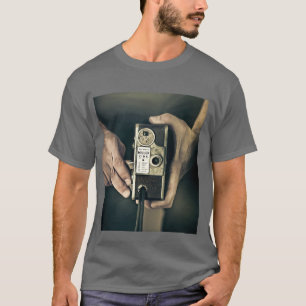 Vieux T-shirt d'appareil-photo
