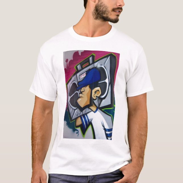 VIEUX T-shirt de caractère de STYLE de SKOOL (Devant)