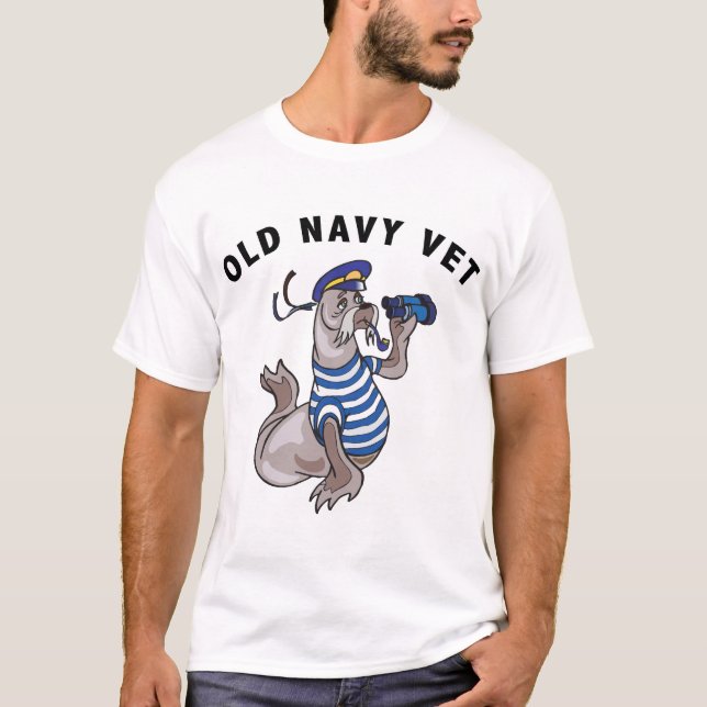 Vieux T-shirt de vétérinaire de marine (Devant)