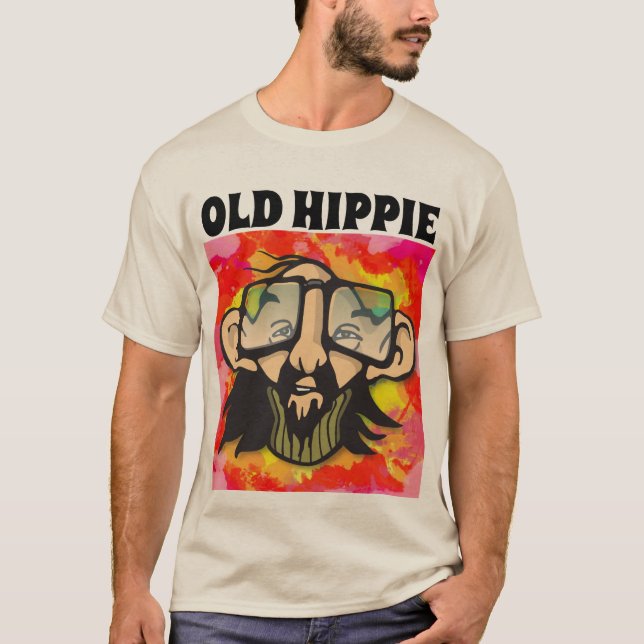 VIEUX T-SHIRTS HOMMES HIPPIE (Devant)