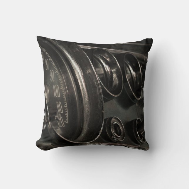Vieux tableau de bord Chrysler Gros plan Coussin d (Recto)