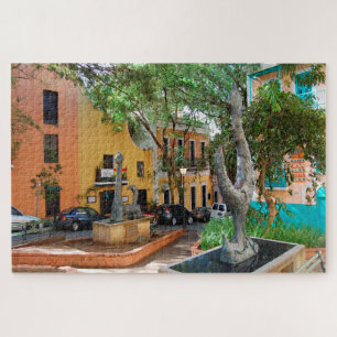 Vieux Town Puerto Rico. Vœux de Noël Puzzle