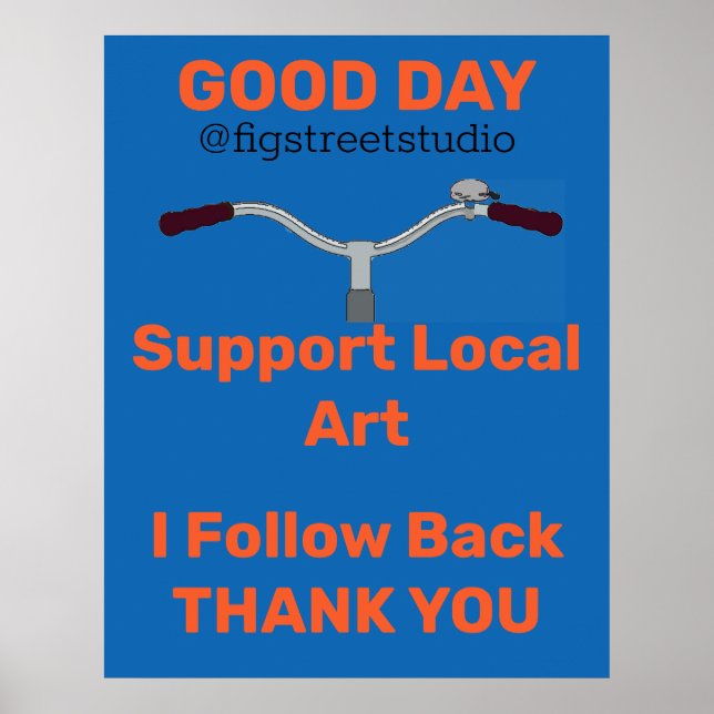 Vieux vélo, ajouter ou modifier du texte Poster (Devant)