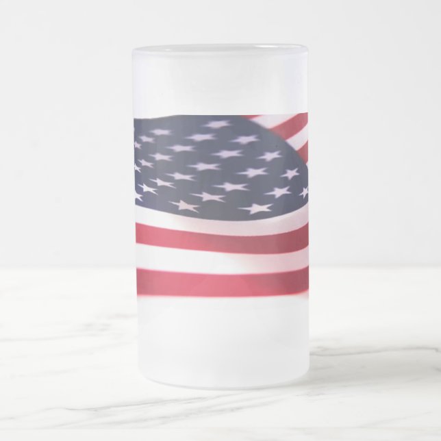 Vieux verre de verre de bière Mug (Centre)