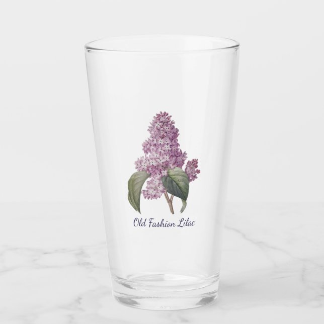 Vieux Violet Fleur Lilac Verre (Devant)