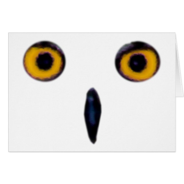 Vieux yeux sages de hibou (Devant horizontal)