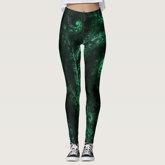 VieuxOnes Fractal Art Design Leggings (Devant)