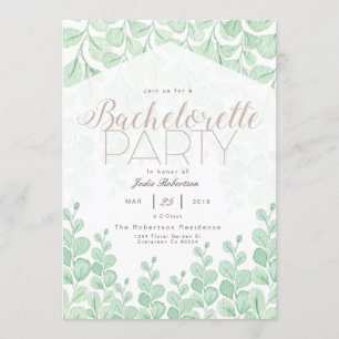 Vignes du jardin   Bachelorette Party Invitation