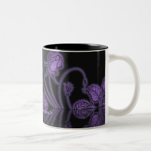 Vignes pourpres de prune Mug florale