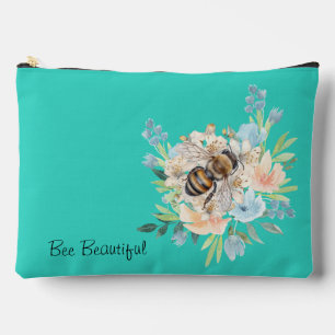 Vignette d'abeille et de fleur Grand sac d'accesso