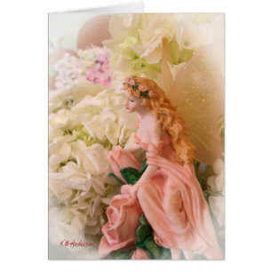 Vignette de portrait de fée rose