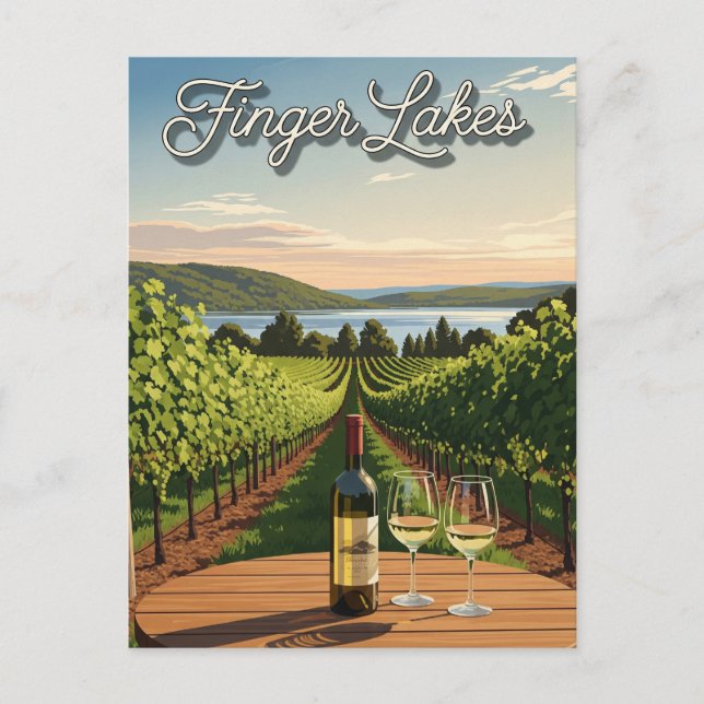 Vignoble à New York Carte postale Finger Lakes (Devant)