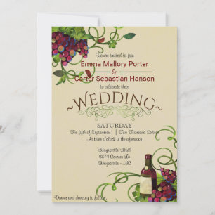 Vignoble d'été Faire-part de mariage romantique