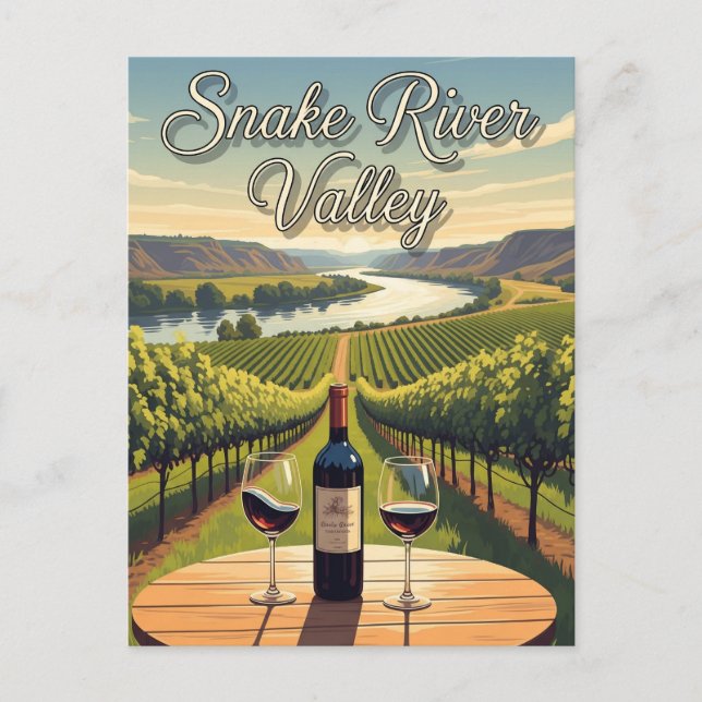 Vignoble en Idaho Snake River Valley Carte postale (Devant)