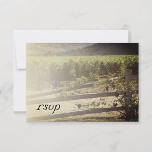 Vignoble et Rose mariage clôture RSVP