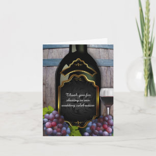 Vignoble rustique Vignoble Mariage Merci