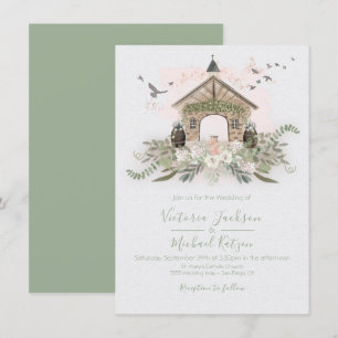 Vignoble Vineyard Stone Lieu de mariage invitation