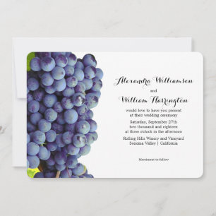 Vignoble viticole vigne pourpre Invitations de mar