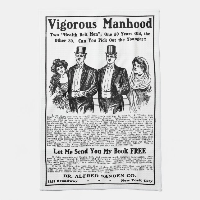 Vigoureux Serviette De Cuisine Manhood (Vertical)