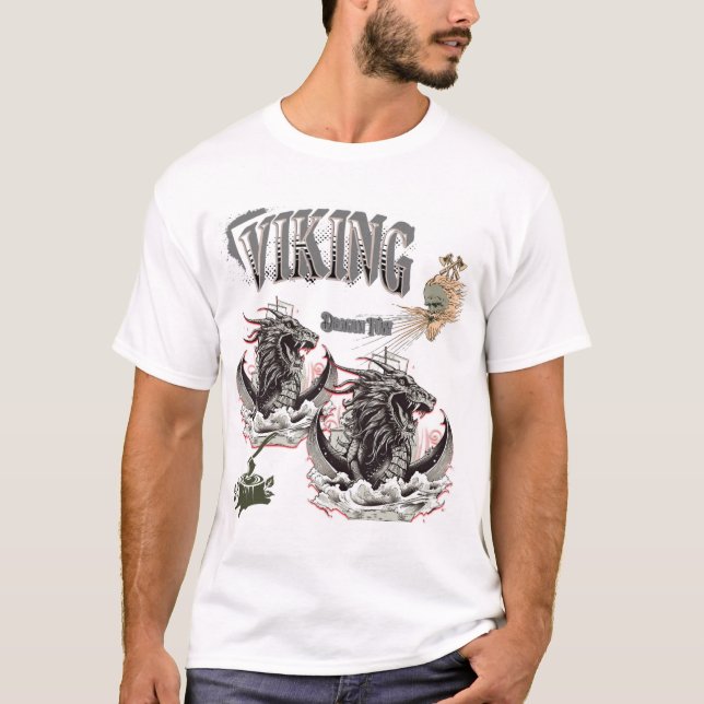 Viking Dragon Fury - Mythique Beast T-Shirt (Devant)