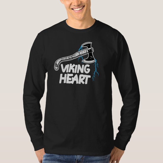 Viking Heart I Viking Guerrier Beer Beard Pullover (Devant)
