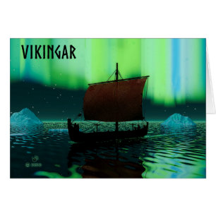 Viking Navire Et Lumières Du Nord