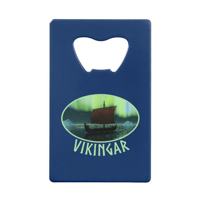 Viking Navire Et Lumières Du Nord (Devant)