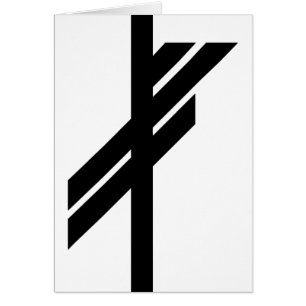 Viking Rune - chance - noir