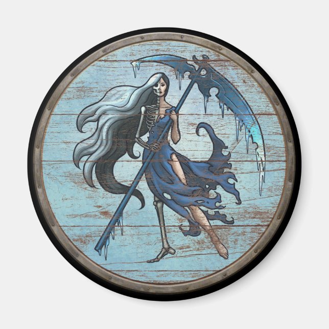 Viking Shield Magnet - Hel (Devant)
